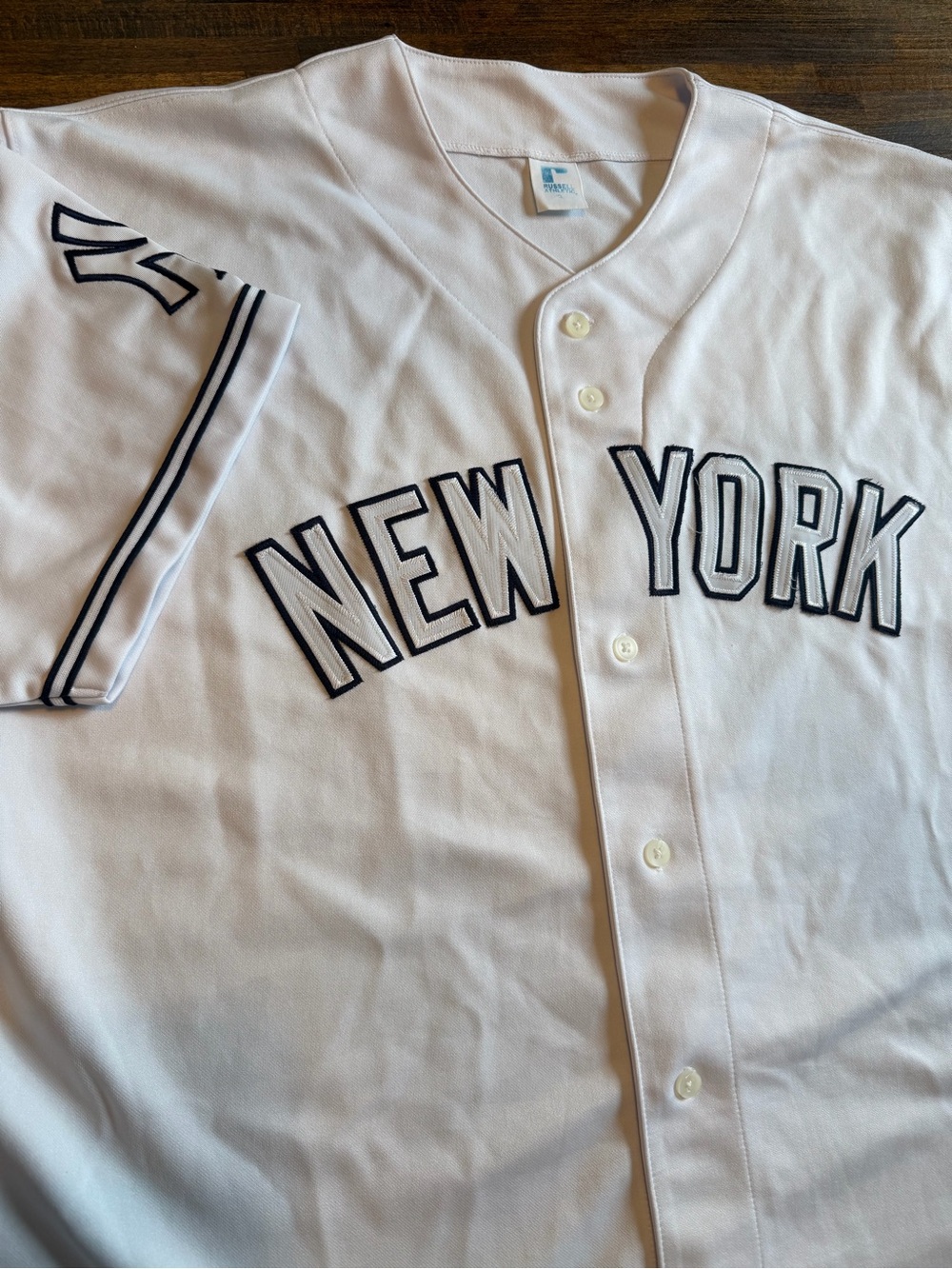 VTG Vintage New York Yankees Russell Athletics MLB Baseball Jersey White Size XL